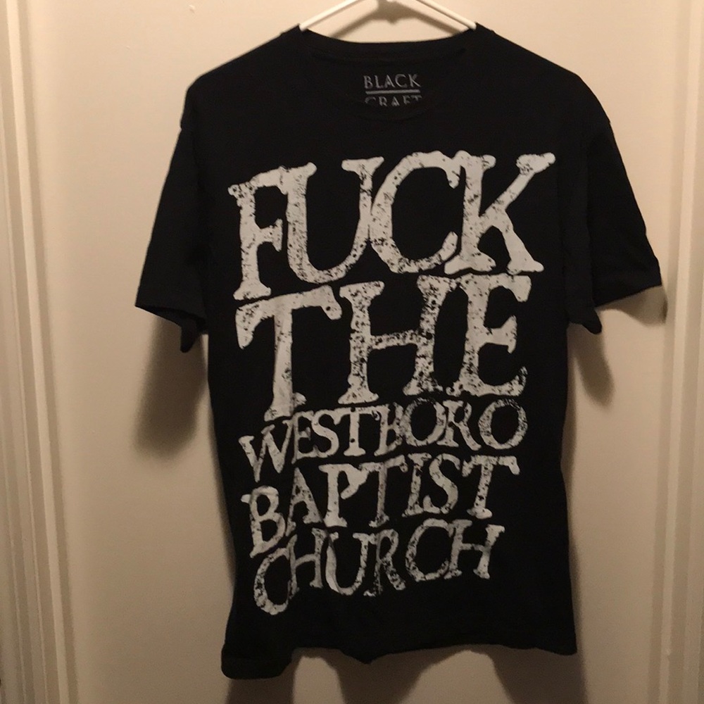 FUCK THE WESTBORO BAPTIST CHURCH Blackcraft tee